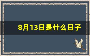 8月13日是什么日子(8月13日是什么日子啊)-第1张图片-个人技术分享