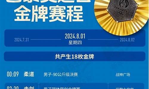 8月1日奥运会赛程_8月1日奥运会赛程安排