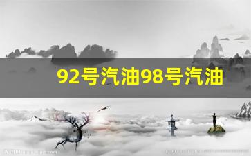 92号汽油98号汽油价格一览表-92号95号98号汽油区别价