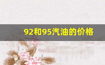 92和95汽油的价格一般差多少_92和95汽油谁贵