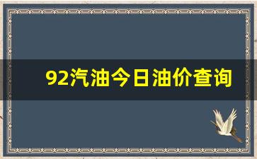 92汽油今天价格多少-92汽油今日油价查