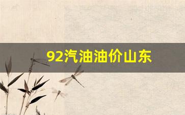 92汽油油价山东-山东92号油价
