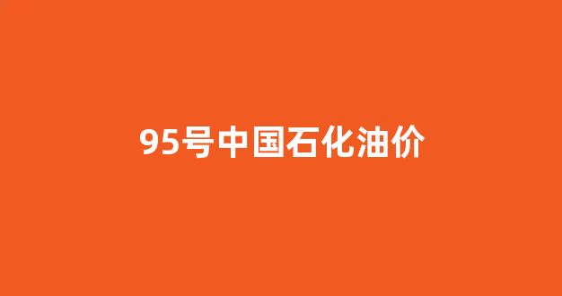95号中国石化油价是多少_95号中国石化油价