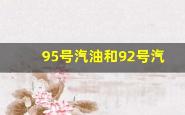 95号汽油和92号汽油有什么区别_95号汽油和92号汽油有什么区别哪个好