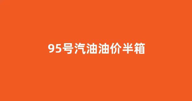 95号汽油一箱比92贵多少_95号汽油油价半箱