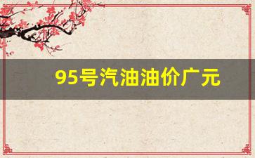 广元92号汽油最新价格-95号汽油油价广元