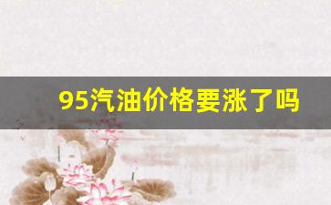 95号汽油油价还会下调吗-95汽油价格要涨了吗