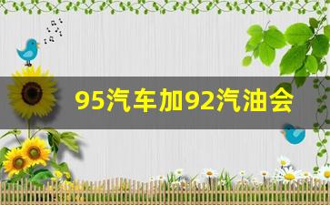95汽车加92汽油会怎样_95汽车加92会怎么样