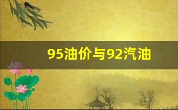 95油价与92汽油-95油价和92油价差多少钱