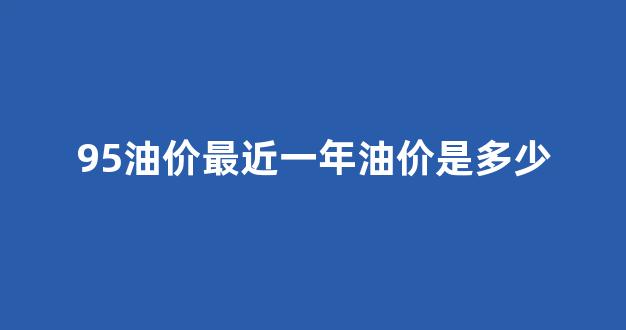 95油价最近一年油价是多少_近一年95号汽油价格