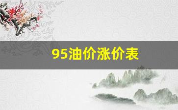 95油价涨幅-95油价涨价表
