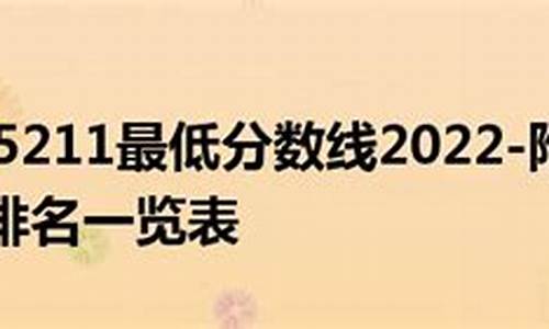 985211最低分数线2023_985211最低分数线