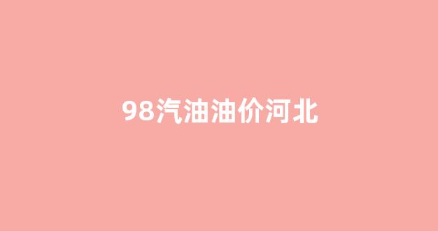 河北98汽油价格查询_98汽油油价河北