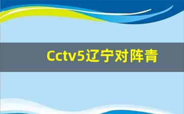 辽宁vs青岛全场回放2020-Cctv5辽宁对阵青岛录播