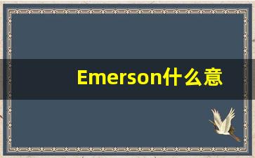 Emerson什么意思,Emerson用法,Emerson的发音,Emerson翻译-第1张图片-我的生活随想