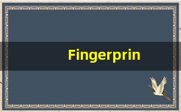 Fingerprinting什么意思,Fingerprinting用法,Fingerprinting的发音,Fingerprinting翻译-第1张图片-我的生活随想