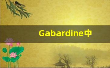 Gabardine中文意思,Gabardine中文翻译,Gabardine用法及例句,Gabardine语法-第1张图片-我的生活随想