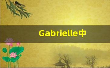Gabrielle中文意思,Gabrielle中文翻译,Gabrielle用法及例句,Gabrielle语法-第1张图片-我的生活随想