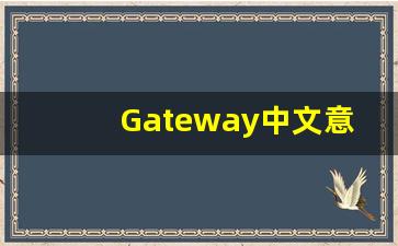 Gateway中文意思,Gateway中文翻译,Gateway用法及例句,Gateway语法-第1张图片-我的生活随想