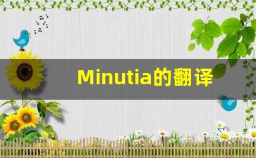 Minutia的翻译,Minutia怎么读,Minutia造句及用法-第1张图片-我的生活随想