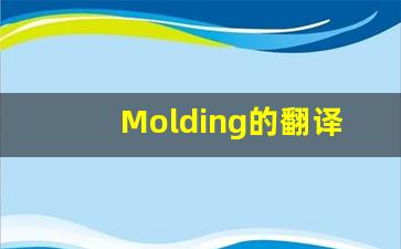 Molding的翻译,Molding怎么读,Molding造句及用法-第1张图片-我的生活随想