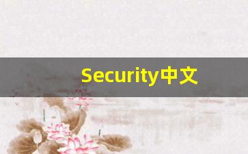 Security中文翻译,Security发音,Security用法及例句,Security是什么意思(security的中文)-第1张图片-我的生活随想