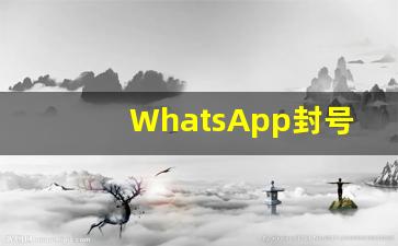 WhatsApp封号怎么显示