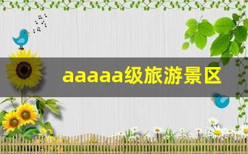 aaaaa级旅游景区年接待海内外旅游者-aaaaa级旅游景区