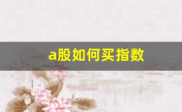 a股如何买指数(怎样买指数股)_https://www.senxinmaoyi.com_快递查询_第1张