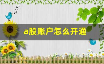 a股账户怎么开通(a股账户怎么开通科创板权限)_https://www.fzdzcxj.com_深交所_第1张