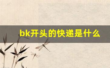 bk开头的快递是什么(bcb开头是什么快递)_https://www.nalian8.com_创业板_第1张