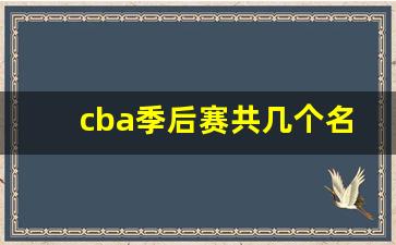 cba季后赛共几个名额-cba季后赛几个队