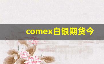 comex白银期货今日行情(期货白银走势今日行情分析)_https://www.ljyuan-tech.com_创业板_第1张