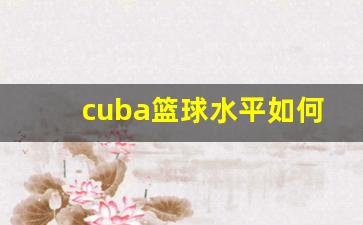 cuba篮球水平如何-cuba水平怎么样