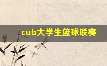 cub大学生篮球联赛报名-中国大学生3×3篮球联赛怎么报名