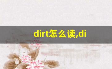 dirt怎么读,dirt中文翻译,dirt什么意思,dirt用法及例句-第1张图片-我的生活随想