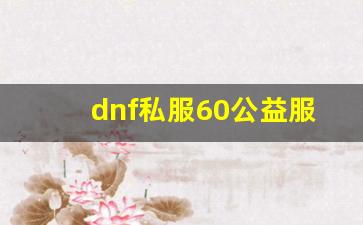 DNF私服60公益服