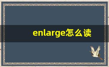 enlarge怎么读,enlarge中文翻译,enlarge什么意思,enlarge用法及例句-第1张图片-我的生活随想
