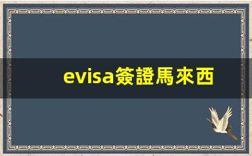 evisa簽證馬來西亞教程(馬來西亞簽證val)