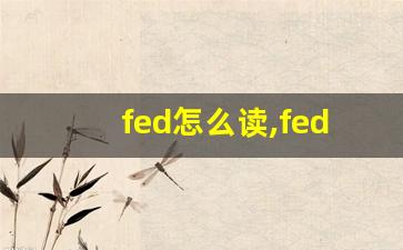 fed怎么读,fed中文翻译,fed什么意思,fed用法及例句-第1张图片-我的生活随想