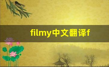 filmy中文翻译filmy发音filmy用法及例句filmy是什么意思-第1张图片-我的生活随想