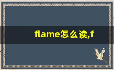 flame怎么读,flame中文翻译,flame什么意思,flame用法及例句-第1张图片-我的生活随想