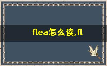 flea怎么读,flea中文翻译,flea什么意思,flea用法及例句-第1张图片-我的生活随想