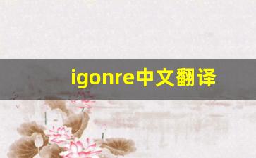 igonre中文翻译,igonre发音,igonre用法及例句,igonre是什么意思-第1张图片-我的生活随想