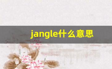 jangle什么意思,jangle中文翻译,jangle用法及例句,jangle怎么读-第1张图片-我的生活随想