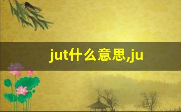jut什么意思,jut中文翻译,jut用法及例句,jut怎么读-第1张图片-我的生活随想