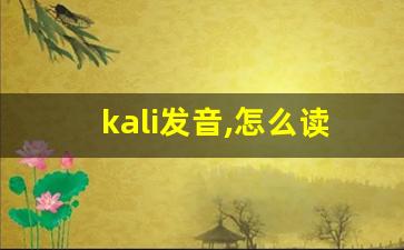 kali发音,怎么读,kali什么意思,kali例句用法-第1张图片-我的生活随想