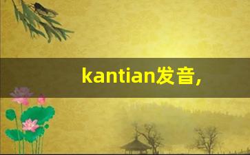 kantian发音,怎么读,kantian什么意思,kantian例句用法-第1张图片-我的生活随想