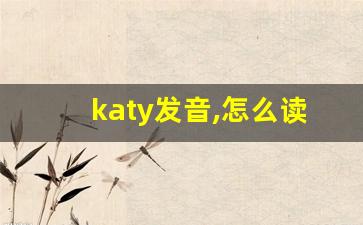 katy发音,怎么读,katy什么意思,katy例句用法-第1张图片-我的生活随想
