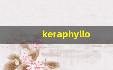keraphyllous什么意思,keraphyllous造句用法,keraphyllous的发音,keraphyllous中文翻译-第1张图片-我的生活随想